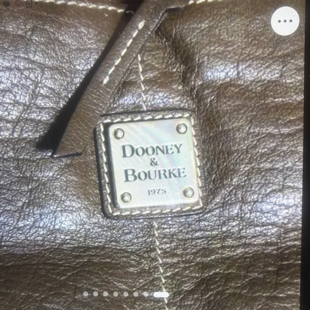 Dooney & Bourke Dillen Chocolate Brown Leather Hobo Shoulder Bag - Picture 7 of 11